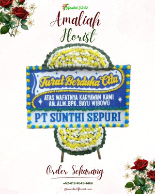 Papan Bunga Duka di Long Ikis